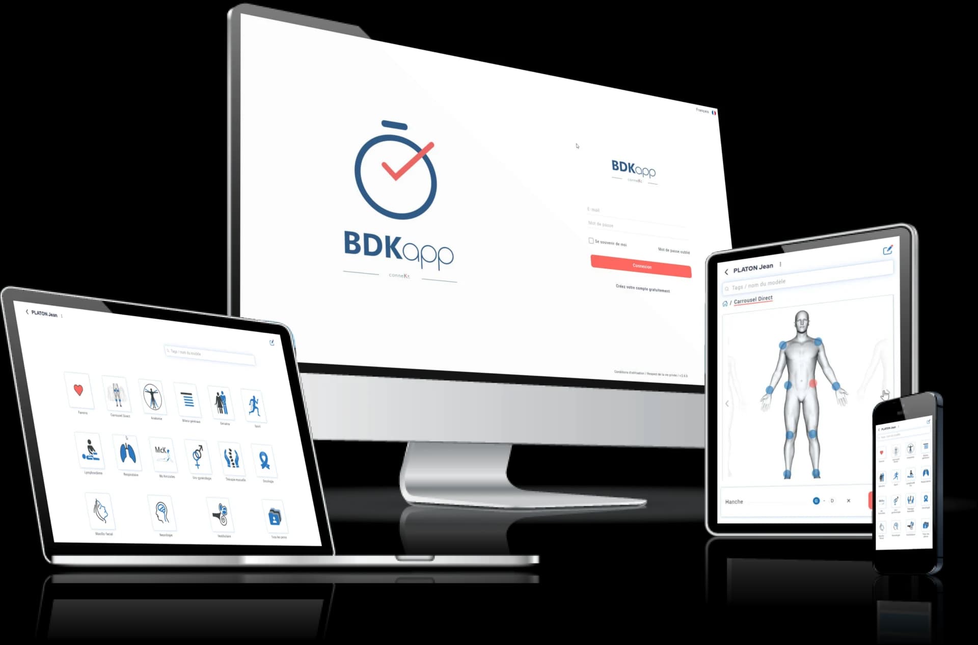 Capture d'écran du projet BDKapp – Application PWA Médicale